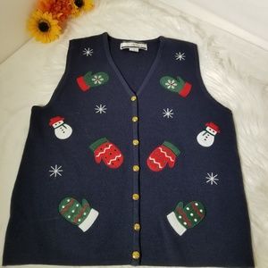 Crystal Kobe Jackets & Coats - Christmas Vest Crystal Kobe Sweater Size S Crystal Kobe Jackets & Coats - Christmas Vest Crystal Kobe Sweater Size S